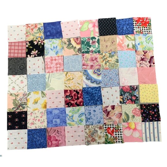 112 Precut 2” Cotton Fabric Squares - Multicolor Floral Patterns Quilting & Craf - Picture 1 of 5